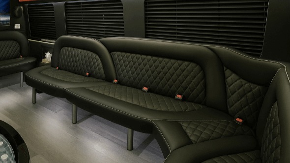 Interior of Independence Party Bus Company's 15 Passenger Party Bus in Independence