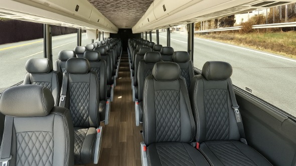 Interior of Missouri Party Bus Company's 25 Passenger Minibus in Missouri