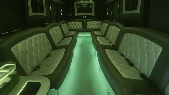 Interior of St. Joseph Party Bus Company's 25 Passenger Party Bus in St. Joseph