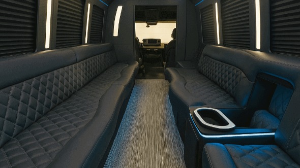 Interior of Independence Party Bus Company's 40 Passenger Party Bus in Independence