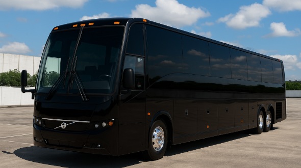 Exterior of Missouri Party Bus Company's 44 Passenger Charter Bus in Missouri