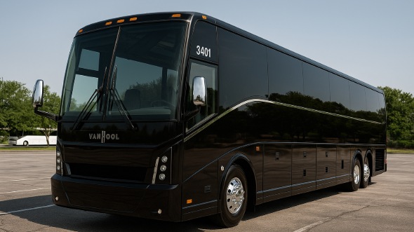 Exterior of Missouri Party Bus Company's 45 Passenger Charter Bus in Missouri