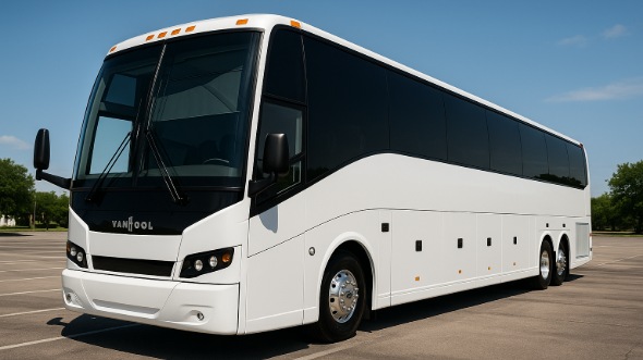 Exterior of Missouri Party Bus Company's 48 Passenger Charter Bus in Missouri