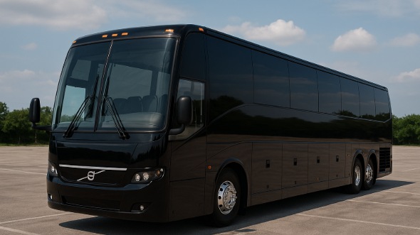 Exterior of Missouri Party Bus Company's 56 Passenger Charter Bus in Missouri