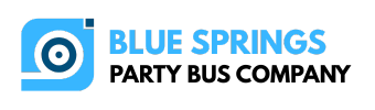 blue springs party bus company logo